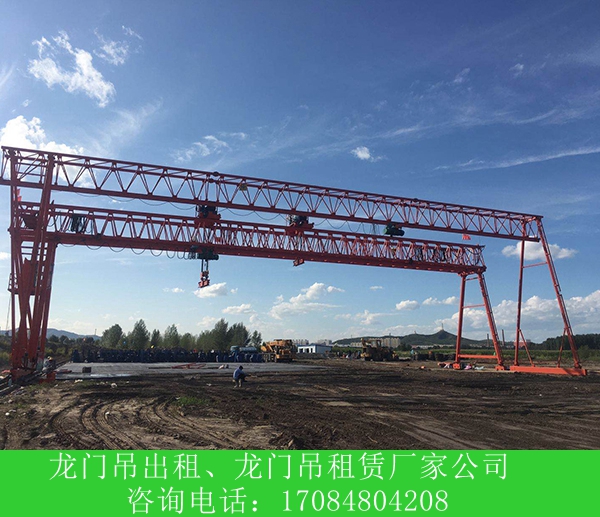 贵州六盘水龙门吊厂家50吨吊钩门式起重机
